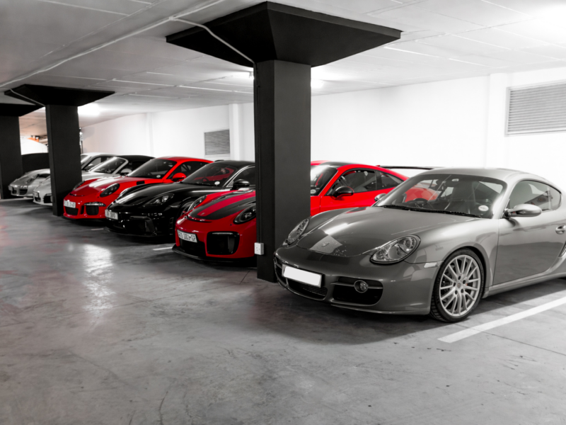 Porsche 911 Turbo GT2RS GT3RS at auto vault vehicle storage